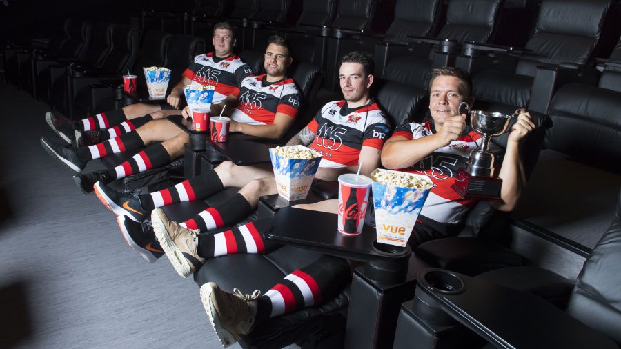 Pooler squad enjoy the movies in Vue Cinema Cwmbran's new luxury seats